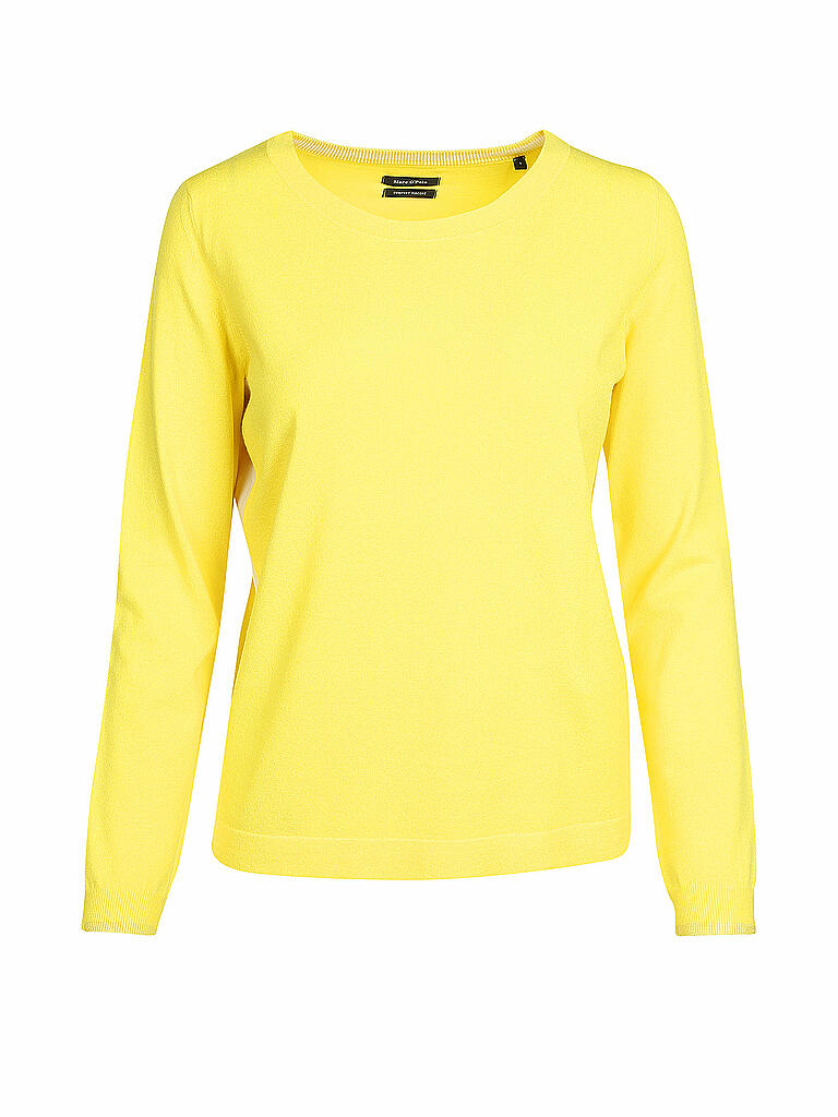 MARC O'POLO Pullover gelb | L marc o polo sweatshirt gelb damen